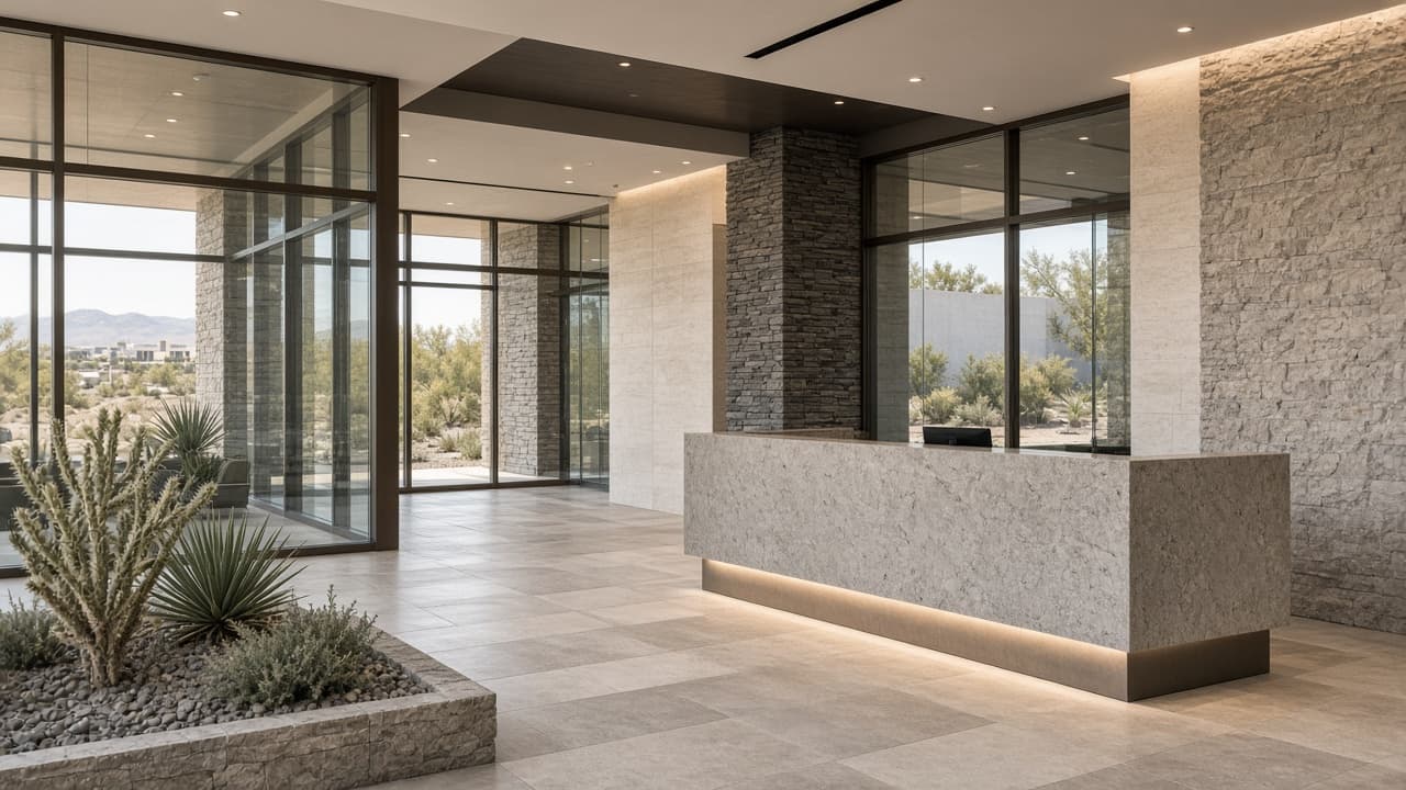 Office lobby for Nevada license S.0197614.LLC in North Las Vegas 89084