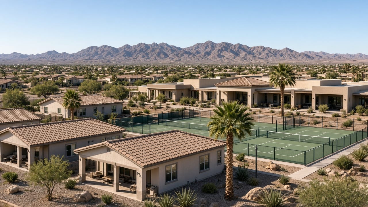 Del Webb 55+ single-story homes at Sun City Aliante, North Las Vegas 89084