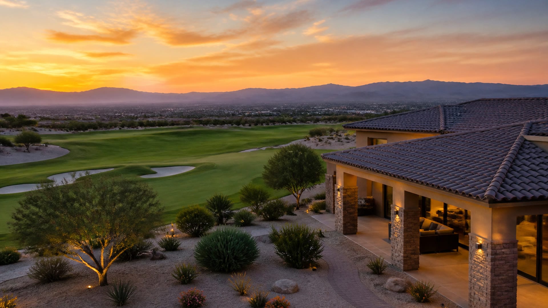Golf-course home overlooking a fairway in Aliante, North Las Vegas