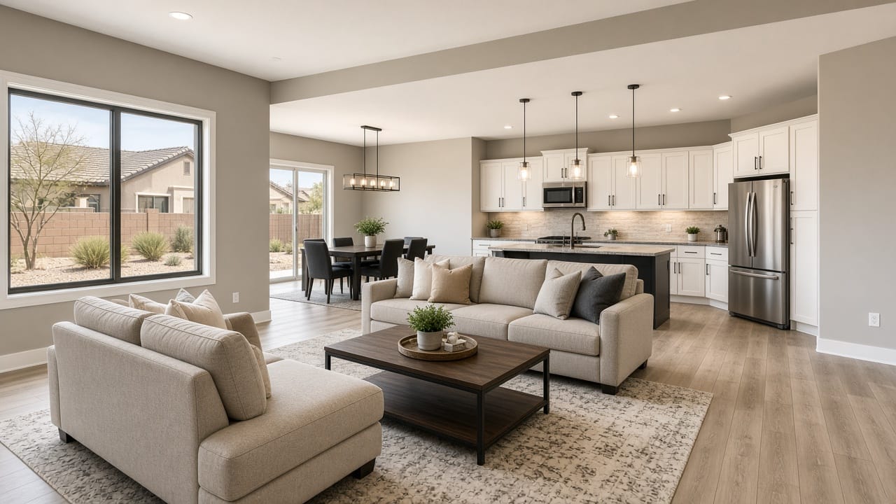 Finished quick-move-in new construction near Aliante, North Las Vegas