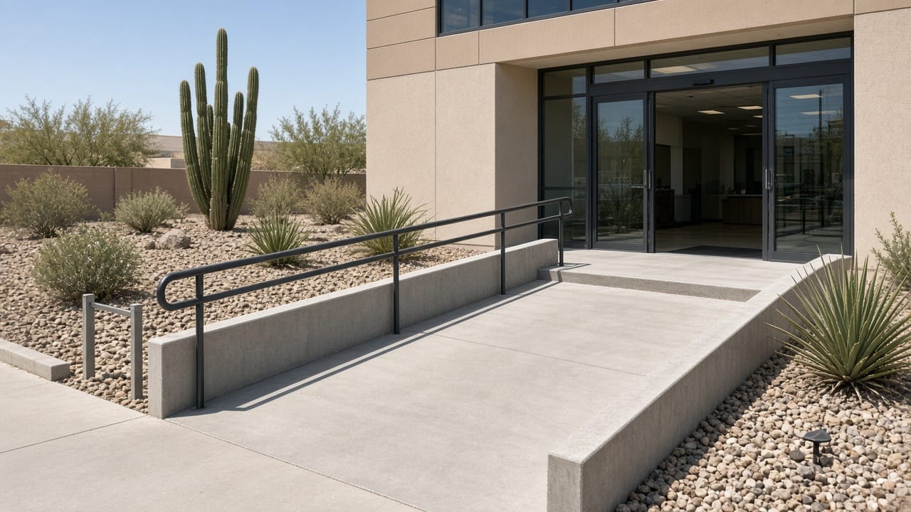 Accessible office entrance at 2590 Nature Park Drive, North Las Vegas 89084