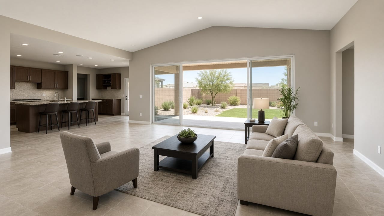 Interior of an Aliante listing prepared for a buyer tour in North Las Vegas 89084