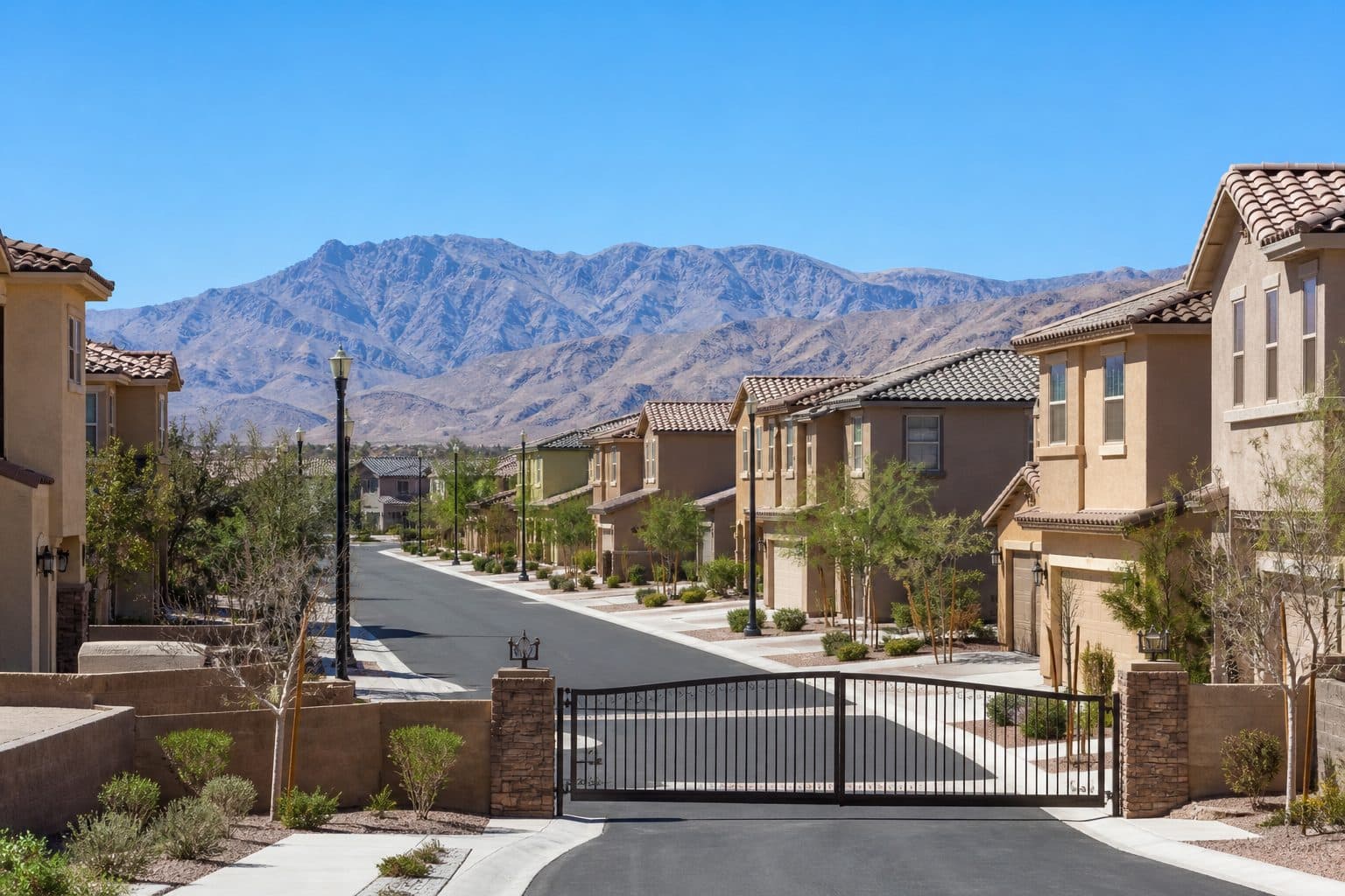 Gated community homes in Aliante North Las Vegas