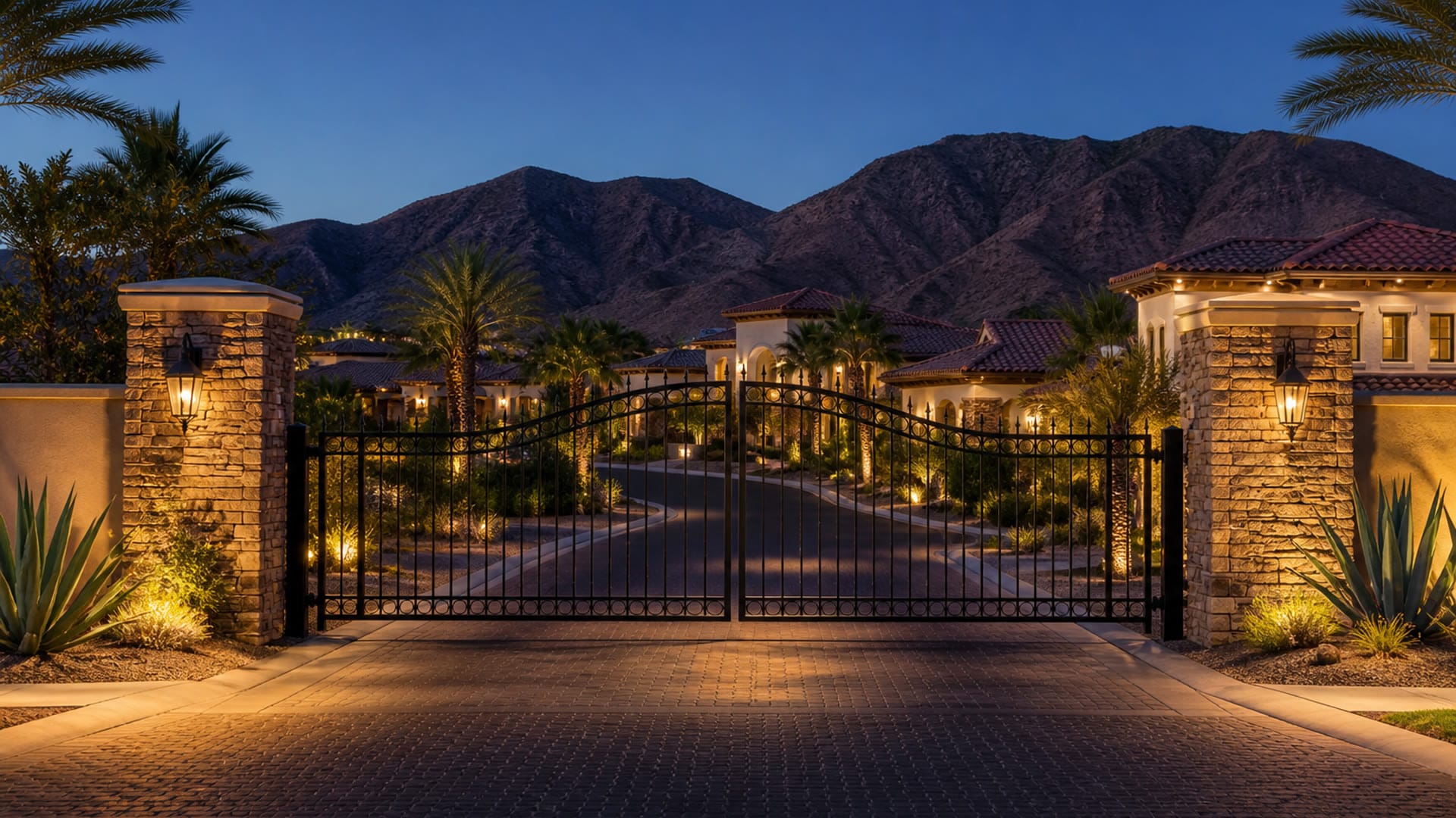 Gated community entrance in Aliante, North Las Vegas