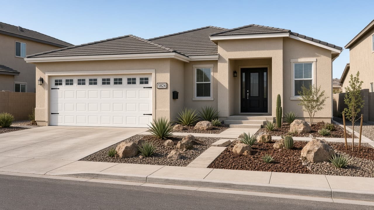 Aliante rental single-family home on a North Las Vegas 89084 street