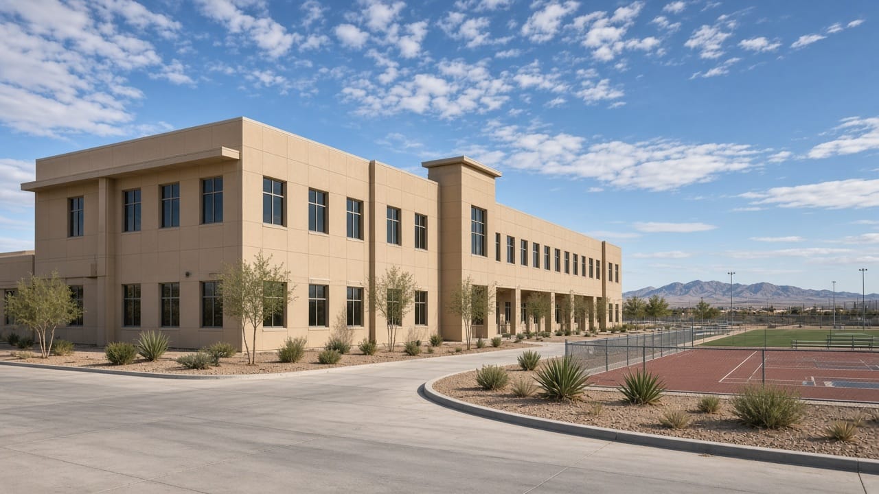 Secondary campus building serving Aliante and North Las Vegas addresses